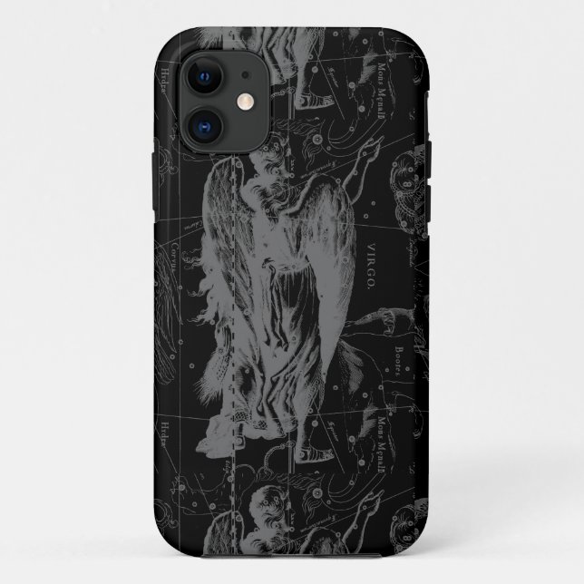 Virgo Constellation Zodiac Map Hevelius 1690 Case-Mate iPhone Case (Back)