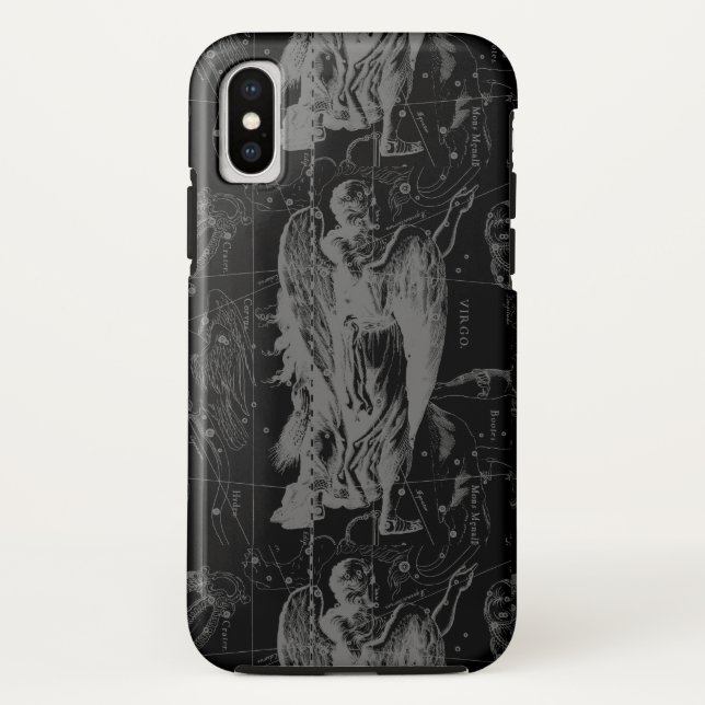 Virgo Constellation Zodiac Map Hevelius 1690 Case-Mate iPhone Case (Back)