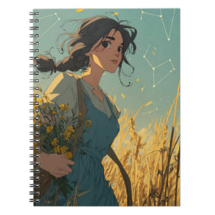 Virgo Constellation Zodiac Notebook