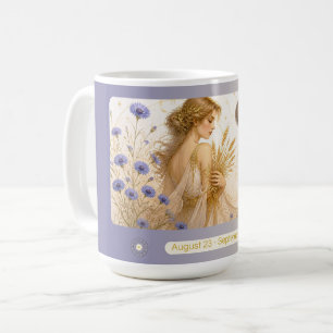 Virgo Cornflower Art Nouveau Mug
