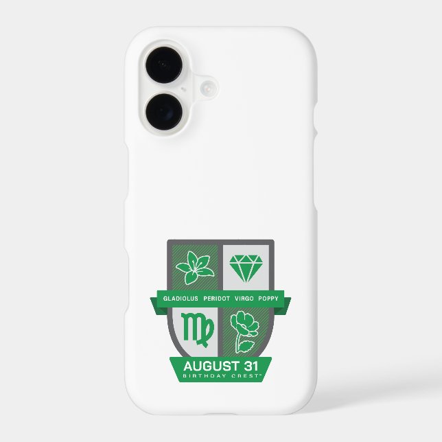 Virgo Crest d'anniversaire™ pour 23-31 août (Verso)