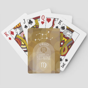 Virgo Custom Birthday Zodiac - Modern Design Playing Cards