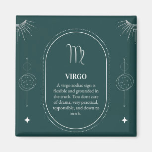 Virgo customize name 12 signs of the Zodiac Magnet