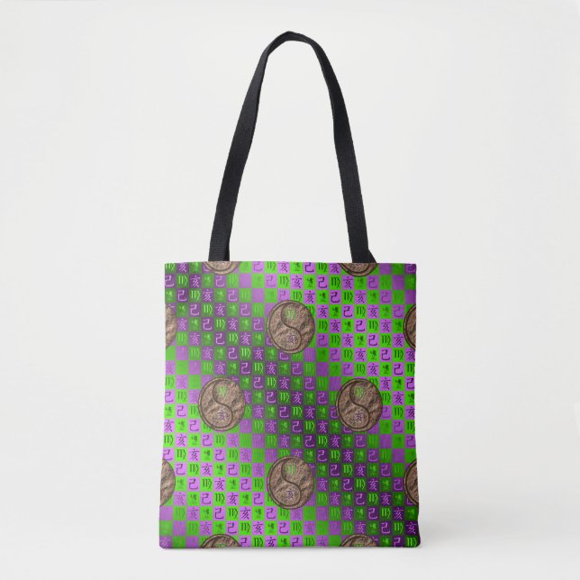 Virgo & Earth Boar Tote Bag (Front)