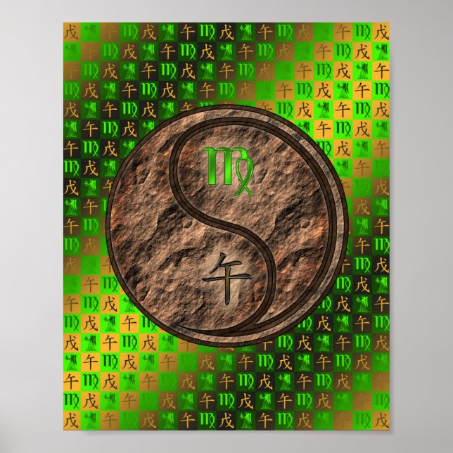 Virgo & Earth Horse Poster (Front)