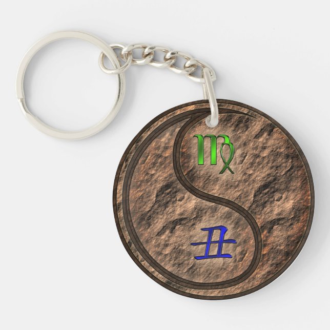 Virgo & Earth Ox Keychain (Front)