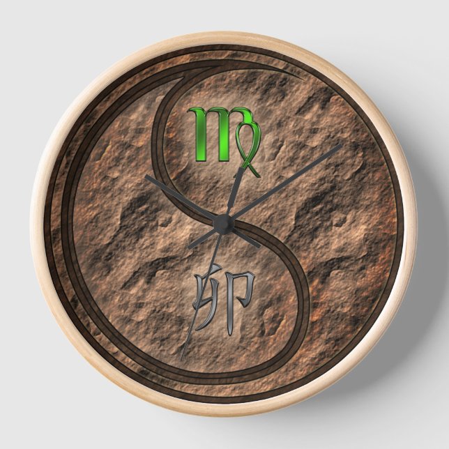 Virgo & Earth Rabbit Clock (Front)