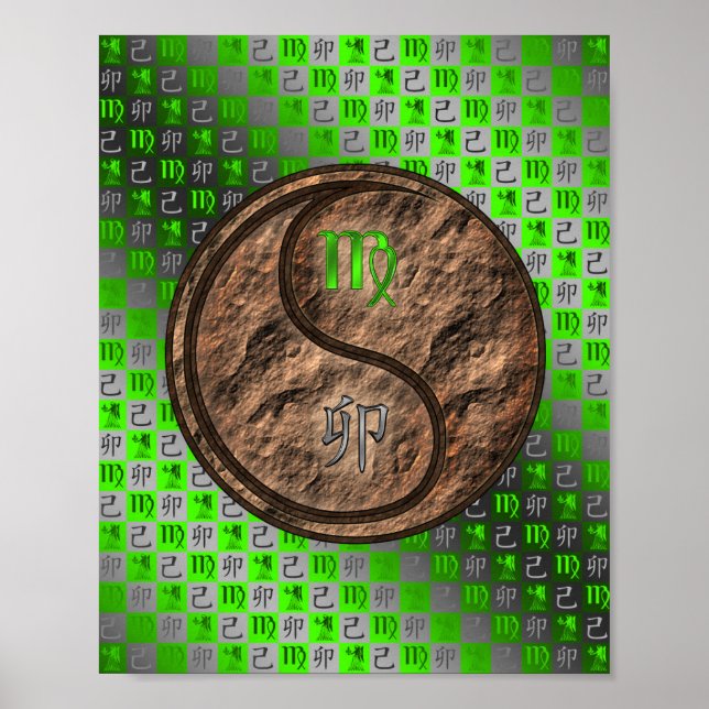 Virgo & Earth Rabbit Poster (Front)