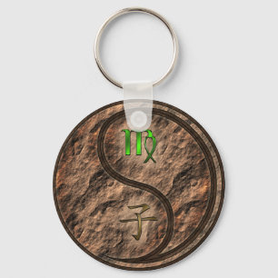 Virgo & Earth Rat Keychain