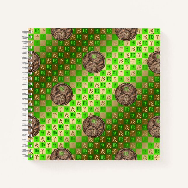 Virgo & Earth Rat Notebook (Front)