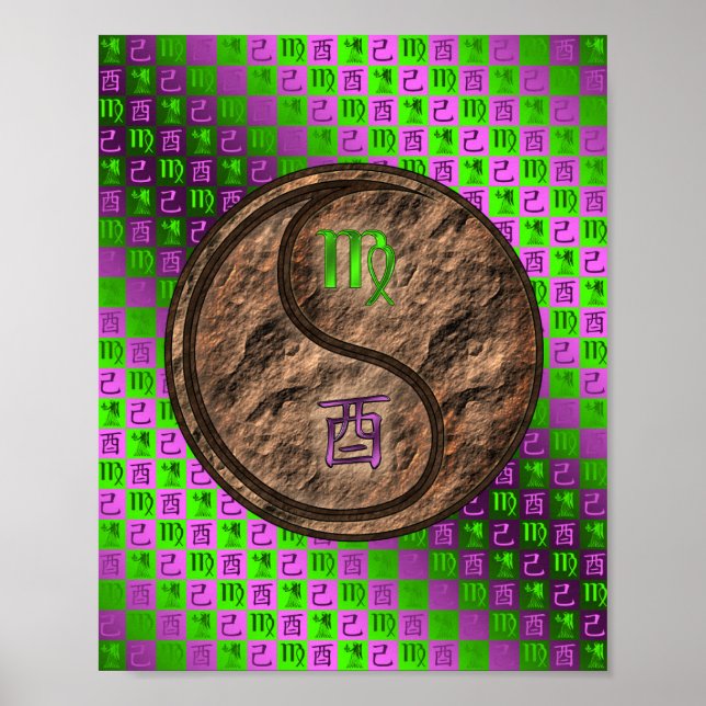 Virgo & Earth Rooster Poster (Front)