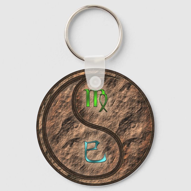 Virgo & Earth Snake Keychain (Front)
