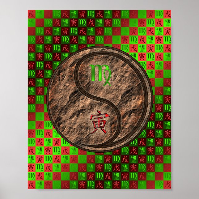 Virgo & Earth Tiger Poster (Front)