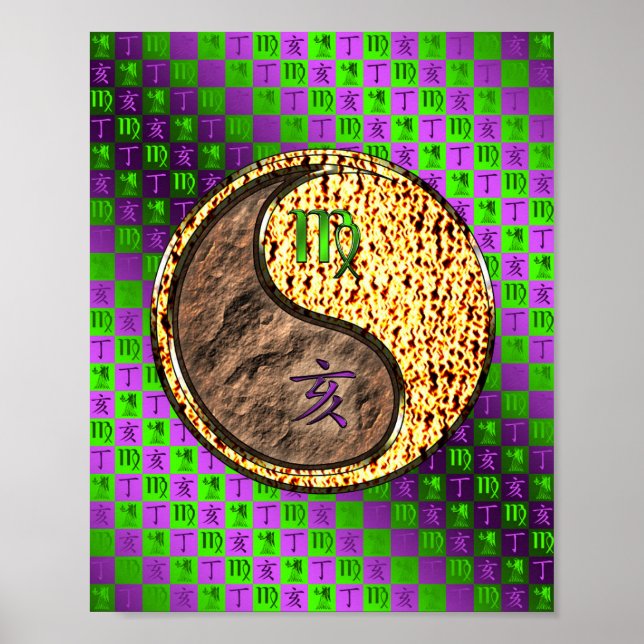 Virgo & Fire Boar Poster (Front)