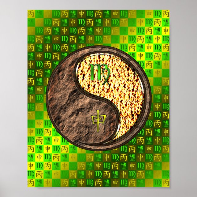 Virgo & Fire Monkey Poster (Front)