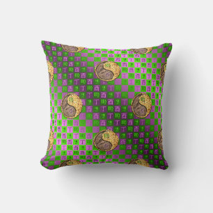 Virgo & Fire Rooster Throw Pillow