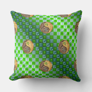 Virgo & Fire Snake Throw Pillow