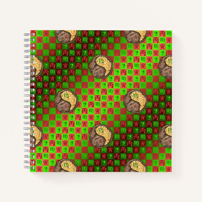Virgo & Fire Tiger Notebook (Front)