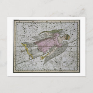 Virgo, from 'A Celestial Atlas', pub. in 1822 (col Postcard