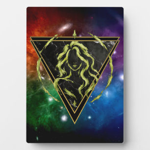 Virgo Galaxy Zodiac Astrology Desk Sign Plaque