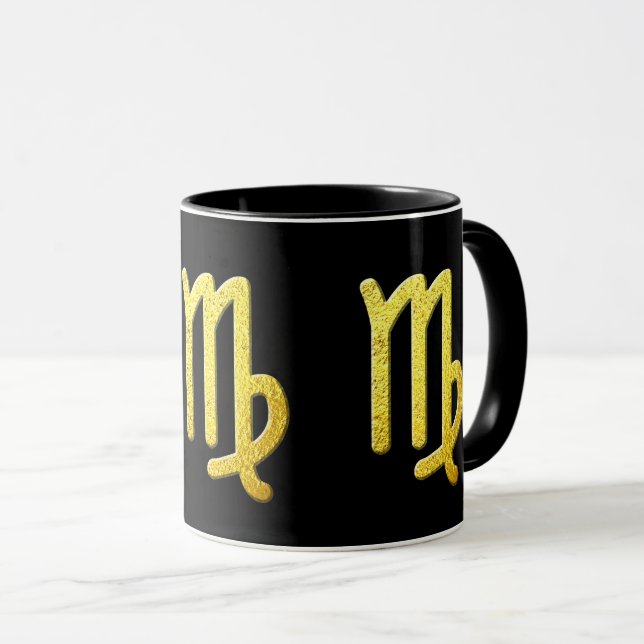 Virgo Gold Mug (Front Right)
