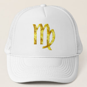 virgo-gold-symbol-hat trucker hat
