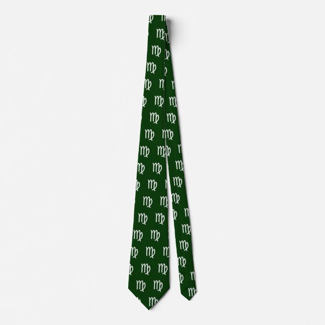 Virgo - Green (#003300) Tie (Front)