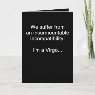 Virgo Incompatibility Card