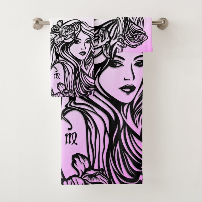 Virgo La Vierge Zodiac Purple (En situation)