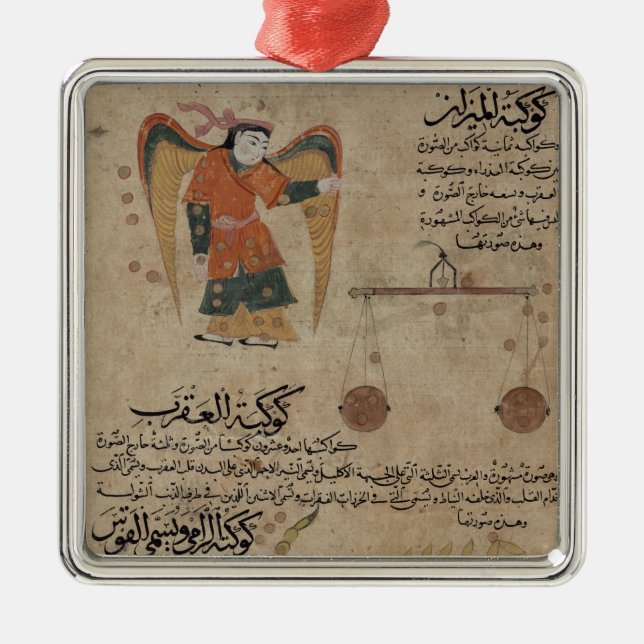 Virgo, Libra and Scorpio Metal Ornament (Front)