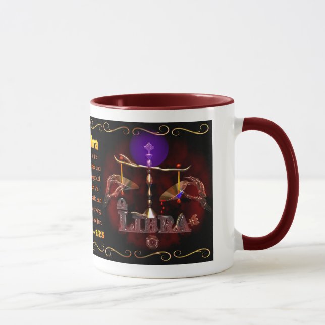 Virgo Libra zodiac astrology cusp Mug (Right)