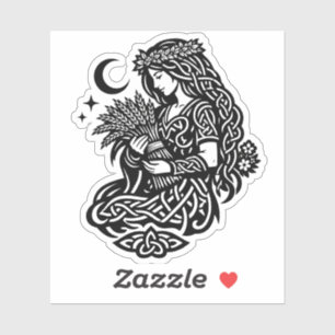 Virgo Maiden Sigil — Earthbound Zodiac Inkwork