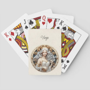 Virgo Maiden Zodiac Minimalist Playing Cards