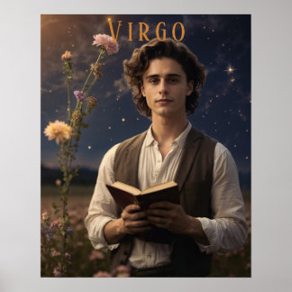 Virgo Male Astrological Poster