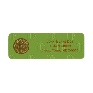 Virgo Mandala Address Label