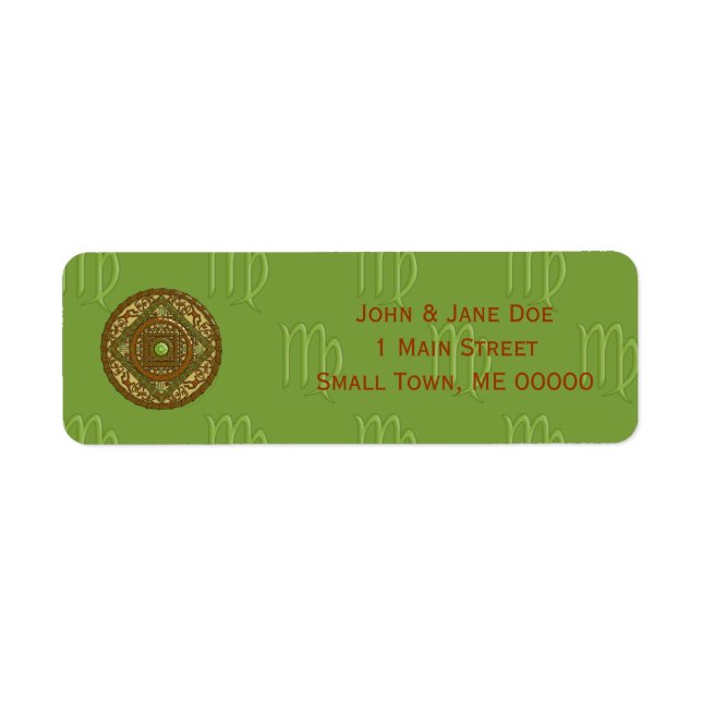 Virgo Mandala Address Label (Front)