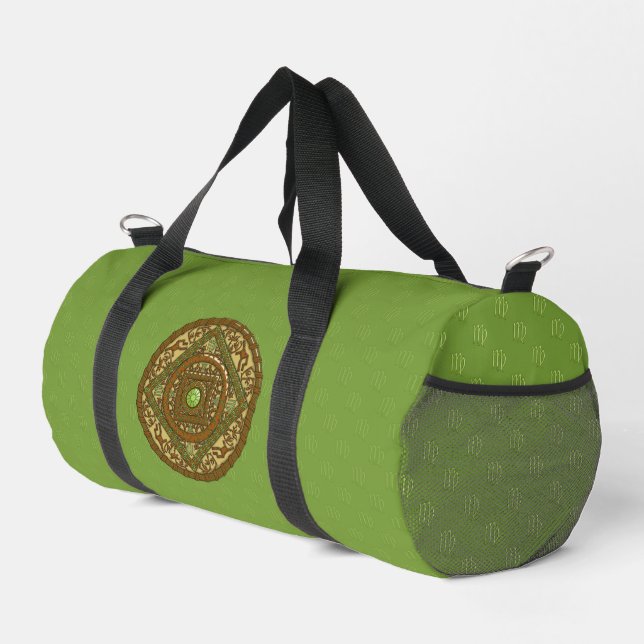 Virgo Mandala  Duffle Bag (Right Corner)
