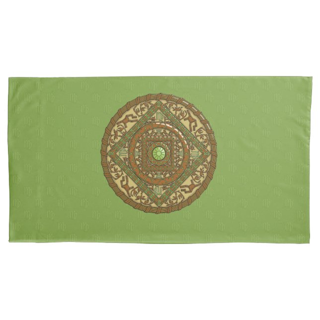 Virgo Mandala Pillowcase (Front)