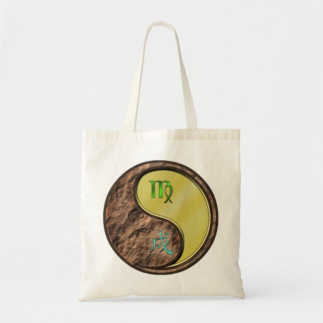 Virgo & Metal Dog Tote Bag (Front)