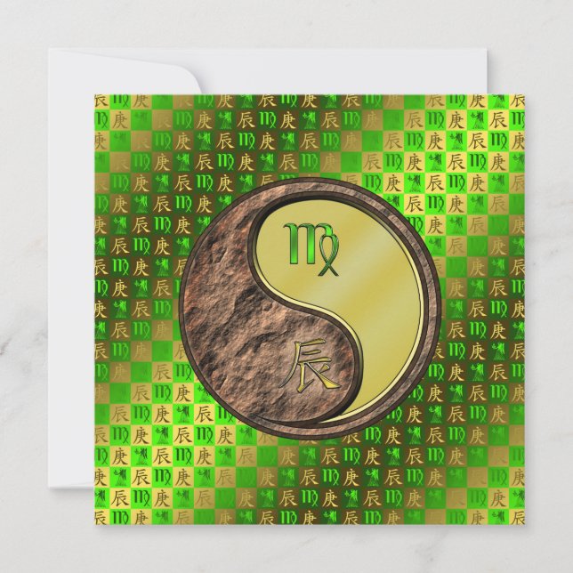 Virgo & Metal Dragon Card (Front)