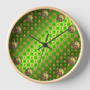 Virgo & Metal Dragon Clock
