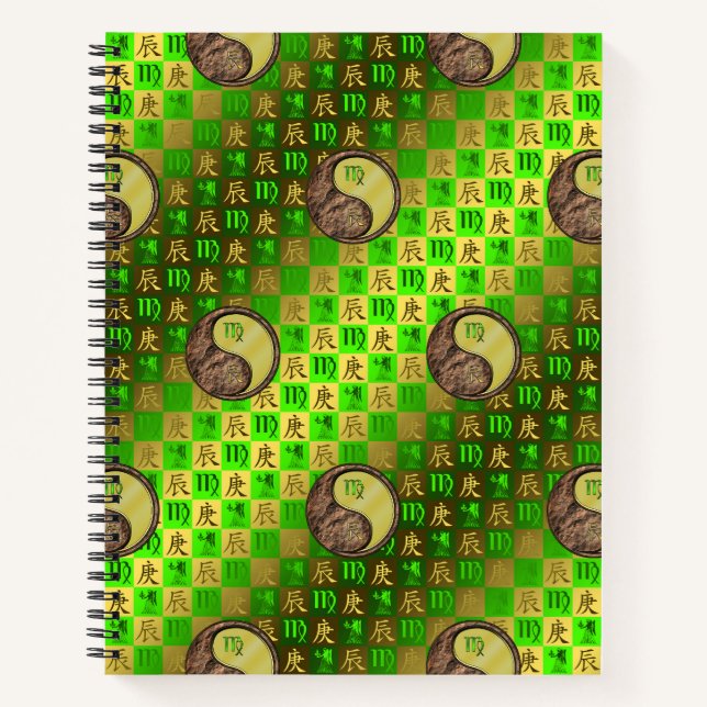 Virgo & Metal Dragon Notebook (Front)