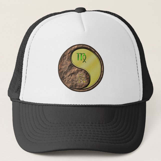 Virgo & Metal Dragon Trucker Hat (Front)
