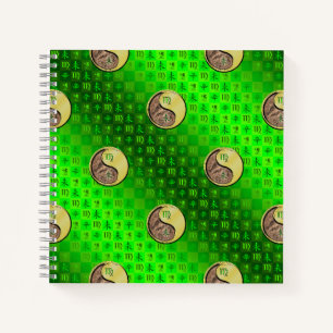 Virgo & Metal Goat Spiral Notebook