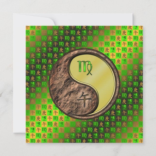 Virgo & Metal Horse Card (Front)