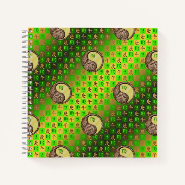 Virgo & Metal Horse Notebook (Front)