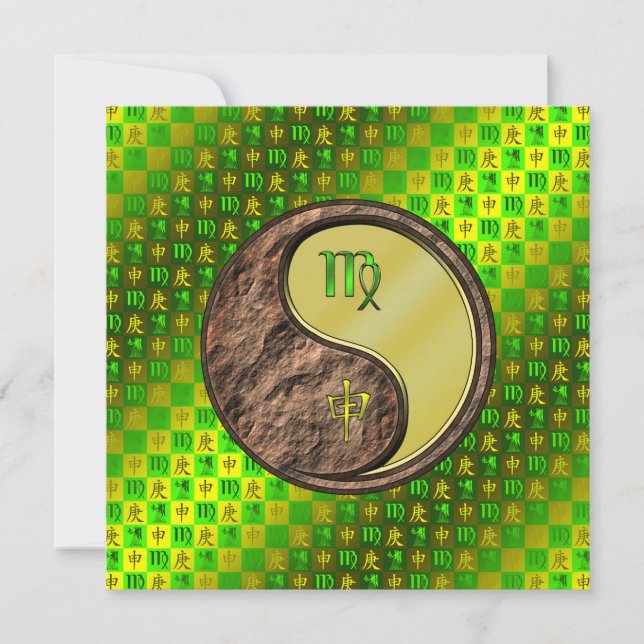 Virgo & Metal Monkey Card (Front)