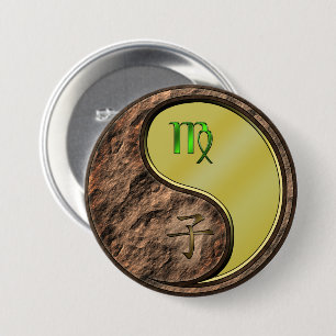 Virgo & Metal Rat 3 Inch Round Button