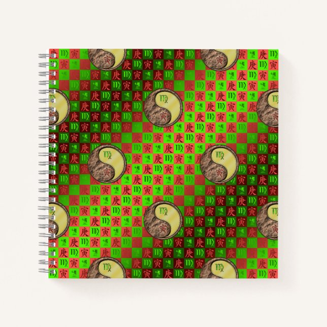 Virgo & Metal Tiger Notebook (Front)