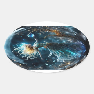 Virgo  oval sticker
